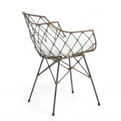 Ars manufacti Chaises Edison (lot de 2) - Rotin / Acier - Marron clair / Anthracite -Chaises Soldes 1000274216 210618 10464200107 DETAILS P000000001000274216