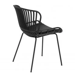 Mørteens Chaises Sakira (lot de 4) - Imitation cuir / Acier - Noir -Chaises Soldes 1000274225 210618 10464300175 DETAILS P000000001000274225