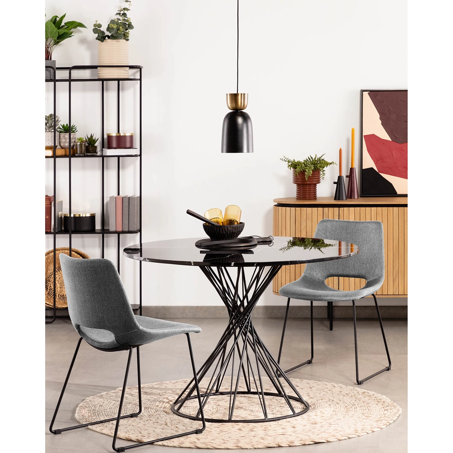 Mørteens Chaises Zara II (lot de 2) - Gris clair 4 Mørteens Chaises Zara II (lot de 2) - Gris clair – Image 2