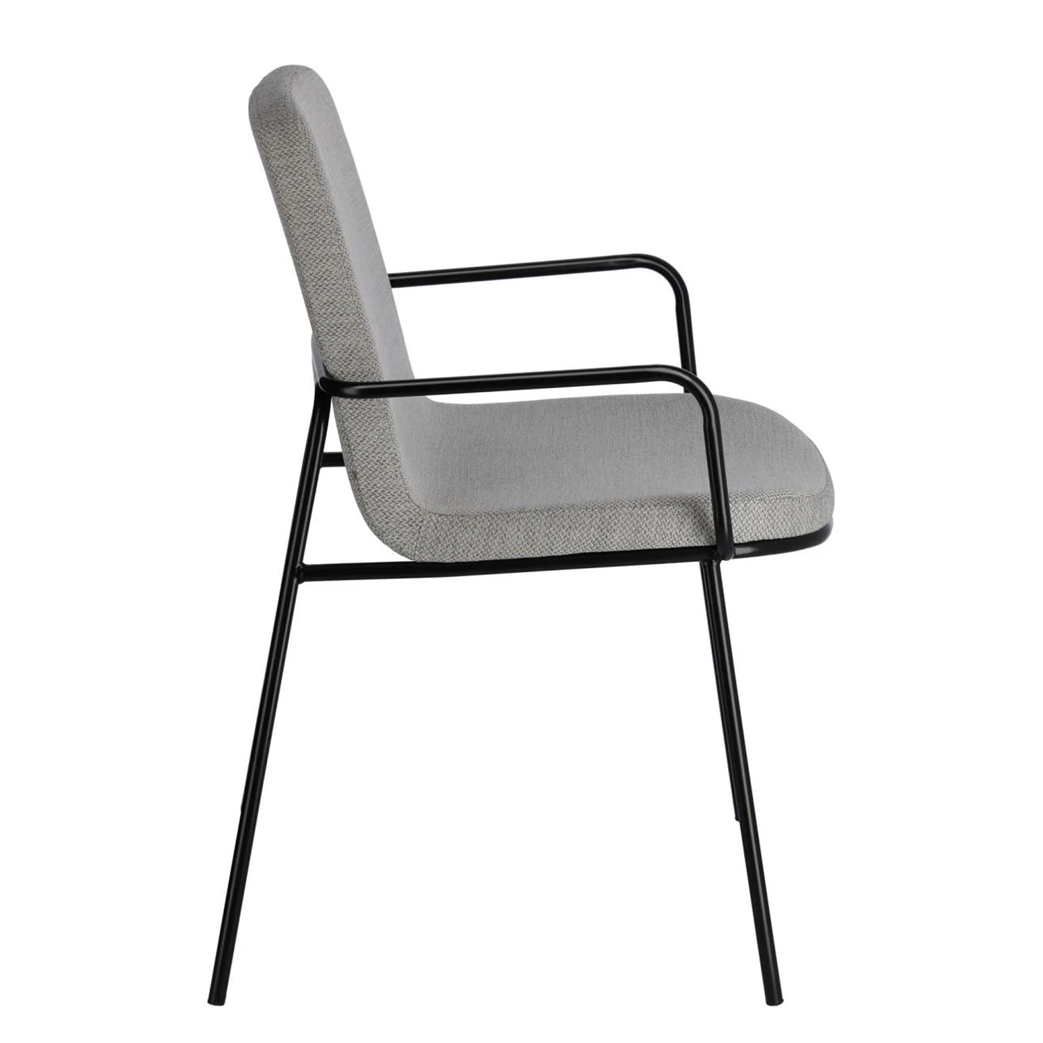 Fredriks Chaises à accoudoirs Gina (lot de 2) - Gris 7 Fredriks Chaises à accoudoirs Gina (lot de 2) - Gris – Image 5