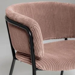 Jack & Alice Chaises accoudoirs Vilhena IV (lot de 2) - Velours côtelé - Rose vieilli -Chaises Soldes 1000274237 210618 10464500290 DETAILS P000000001000274237