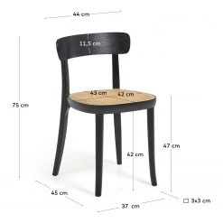 Mørteens Chaises Rom (lot de 2) - Noir -Chaises Soldes 1000274247 210618 10464700368 SKETCH DETAILS P000000001000274247 sketch