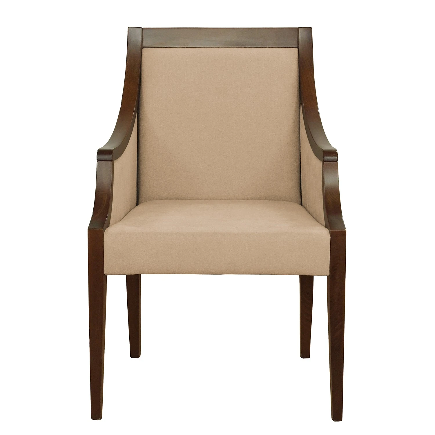 Velvet Studio Chaise à accoudoirs Tofino - Tissu / Hêtre massif - Camel / Hêtre 6 Velvet Studio Chaise à accoudoirs Tofino - Tissu / Hêtre massif - Camel / Hêtre – Image 4