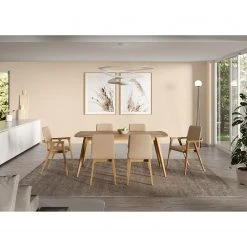 Norrwood Chaise à accoudoirs Toma - Tissu / Hêtre massif - Camel / Hêtre -Chaises Soldes 1000274321 210709 14175800181 MOOD DETAILS P000000001000274321 mood