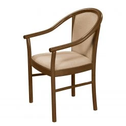 Velvet Studio Chaise à accoudoirs Rosita - Tissu / Hêtre massif - Camel / Noyer -Chaises Soldes 1000274324 210709 14175900200 DETAILS P000000001000274324