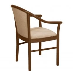 Velvet Studio Chaise à accoudoirs Rosita - Tissu / Hêtre massif - Camel / Noyer -Chaises Soldes 1000274324 210709 14175900201 DETAILS P000000001000274324