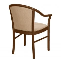 Velvet Studio Chaise à accoudoirs Rosita - Tissu / Hêtre massif - Camel / Noyer -Chaises Soldes 1000274324 210709 14175900202 DETAILS P000000001000274324