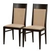 Velvet Studio Chaises Ripon (lot de 2) - Tissu / Hêtre massif - Camel / Noir -Chaises Soldes 1000274325 210709 14180000207 IMAGE P000000001000274325