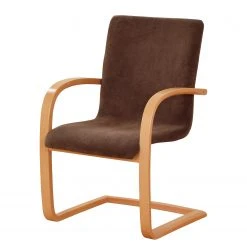 Norrwood Chaise à accoudoirs Rowena - Tissu / Hêtre massif - Tabac / Hêtre -Chaises Soldes 1000274335 210709 14180800258 DETAILS P000000001000274335