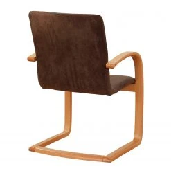 Norrwood Chaise à accoudoirs Rowena - Tissu / Hêtre massif - Tabac / Hêtre -Chaises Soldes 1000274335 210709 14180800259 DETAILS P000000001000274335