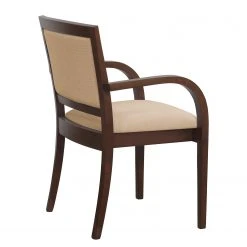 Norrwood Chaise à accoudoirs Prado - Tissu / Hêtre massif - Camel / Noyer -Chaises Soldes 1000274342 210709 14181100311 DETAILS P000000001000274342