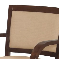 Norrwood Chaise à accoudoirs Prado - Tissu / Hêtre massif - Camel / Noyer -Chaises Soldes 1000274342 210709 14181200313 DETAILS P000000001000274342