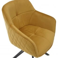 Red Living Chaises à accoudoirs Cancun (lot de 2) - Velours / Fer - Doré / Noir -Chaises Soldes 1000274818 210616 13165800072 DETAILS P000000001000274818