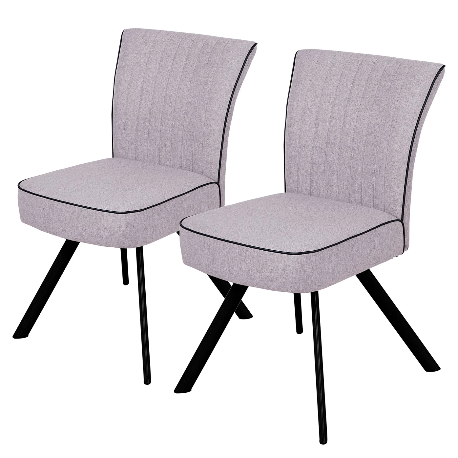 Loftscape Chaises capitonnées Billions (lot de 2) - Lilas 3 Loftscape Chaises capitonnées Billions (lot de 2) - Lilas