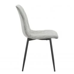 Ars manufacti Chaises capitonnées Trevo I (lot de 2) - Gris lumineux -Chaises Soldes 1000274876 220107 10335300068 DETAILS P000000001000274876