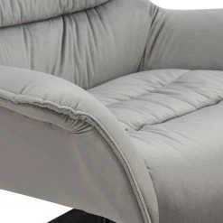 Ars manufacti Fauteuil relax Arca - Velours / Métal - Gris / Noir -Chaises Soldes 1000274878 220107 103355000148 DETAILS P000000001000274878