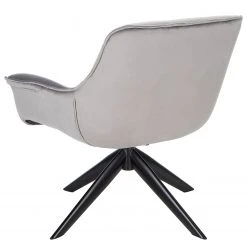 Ars manufacti Fauteuil relax Arca - Velours / Métal - Gris / Noir -Chaises Soldes 1000274878 220818 032 DETAILS P000000001000274878
