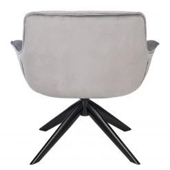 Ars manufacti Fauteuil relax Arca - Velours / Métal - Gris / Noir -Chaises Soldes 1000274878 220818 033 DETAILS P000000001000274878