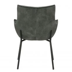 Loftscape Chaise à accoudoirs Betty - Velours / Métal - Gris vintage / Noir -Chaises Soldes 1000274879 220107 103356000147 DETAILS P000000001000274879