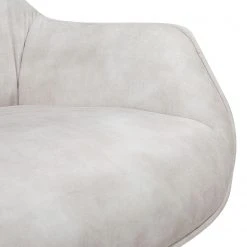 Ars manufacti Fauteuil relax Belton - Velours / Métal - Crème / Noir -Chaises Soldes 1000274880 220107 103355000155 DETAILS P000000001000274880