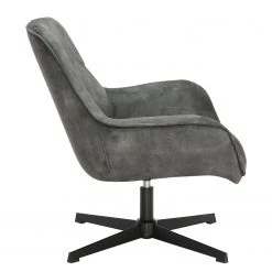 Ars manufacti Fauteuil relax Beloha - Velours / Métal - Gris vintage / Noir -Chaises Soldes 1000274884 220107 103355000129 DETAILS P000000001000274884