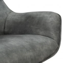 Ars manufacti Fauteuil relax Beloha - Velours / Métal - Gris vintage / Noir -Chaises Soldes 1000274884 220107 103356000162 DETAILS P000000001000274884