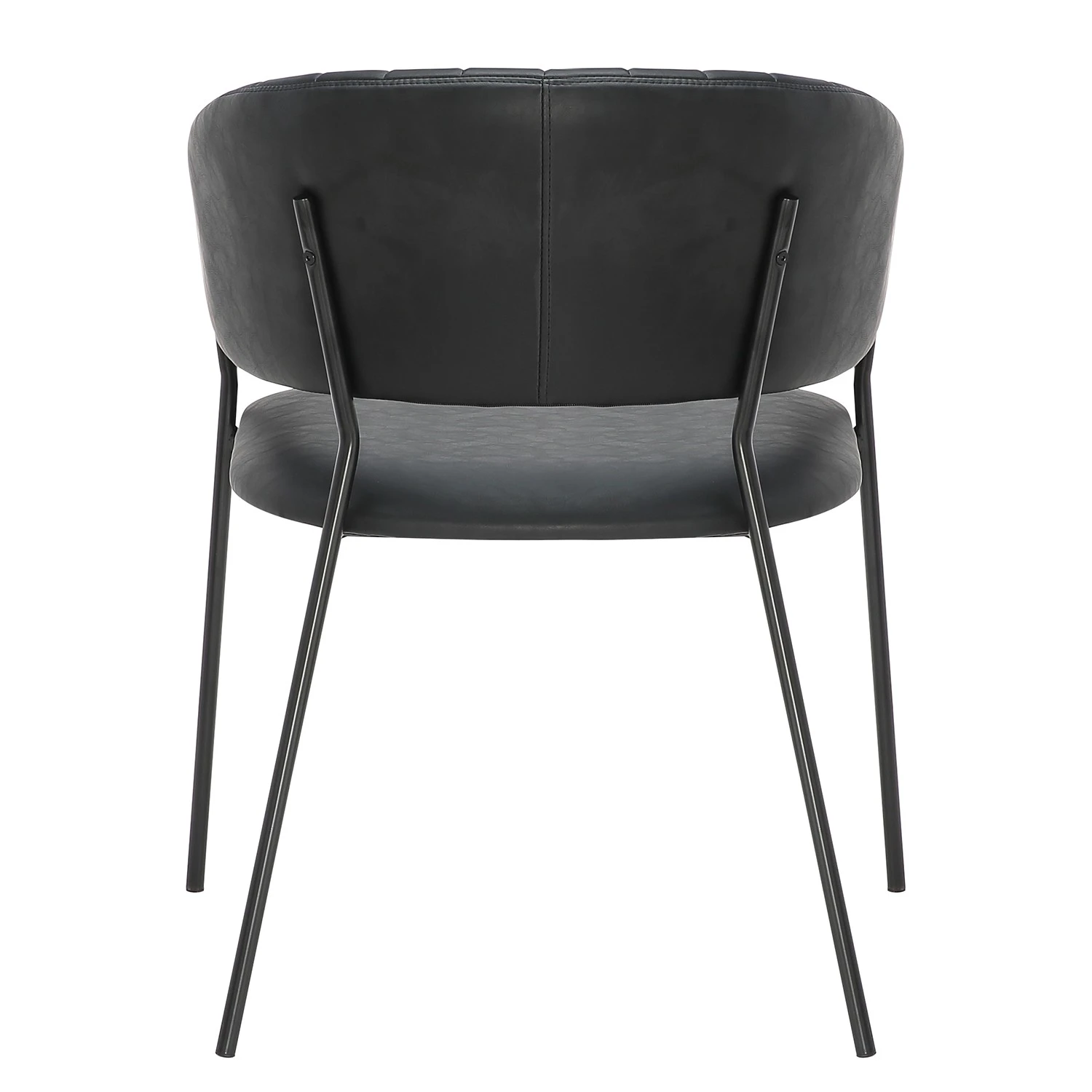 Ars manufacti Chaise à accoudoirs Acoma - Noir 7 Ars manufacti Chaise à accoudoirs Acoma - Noir – Image 5