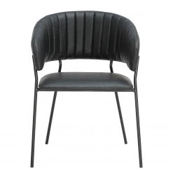 Ars manufacti Chaise à accoudoirs Acoma - Noir 15 Ars manufacti Chaise à accoudoirs Acoma - Noir -Chaises Soldes 1000274885 220107 10335400097 DETAILS P000000001000274885