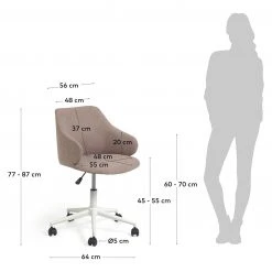 Fredriks Chaise de bureau Elana - Gris sable 23 Fredriks Chaise de bureau Elana - Gris sable -Chaises Soldes 1000274893 210623 13375900070 SKETCH DETAILS P000000001000274893 sketch