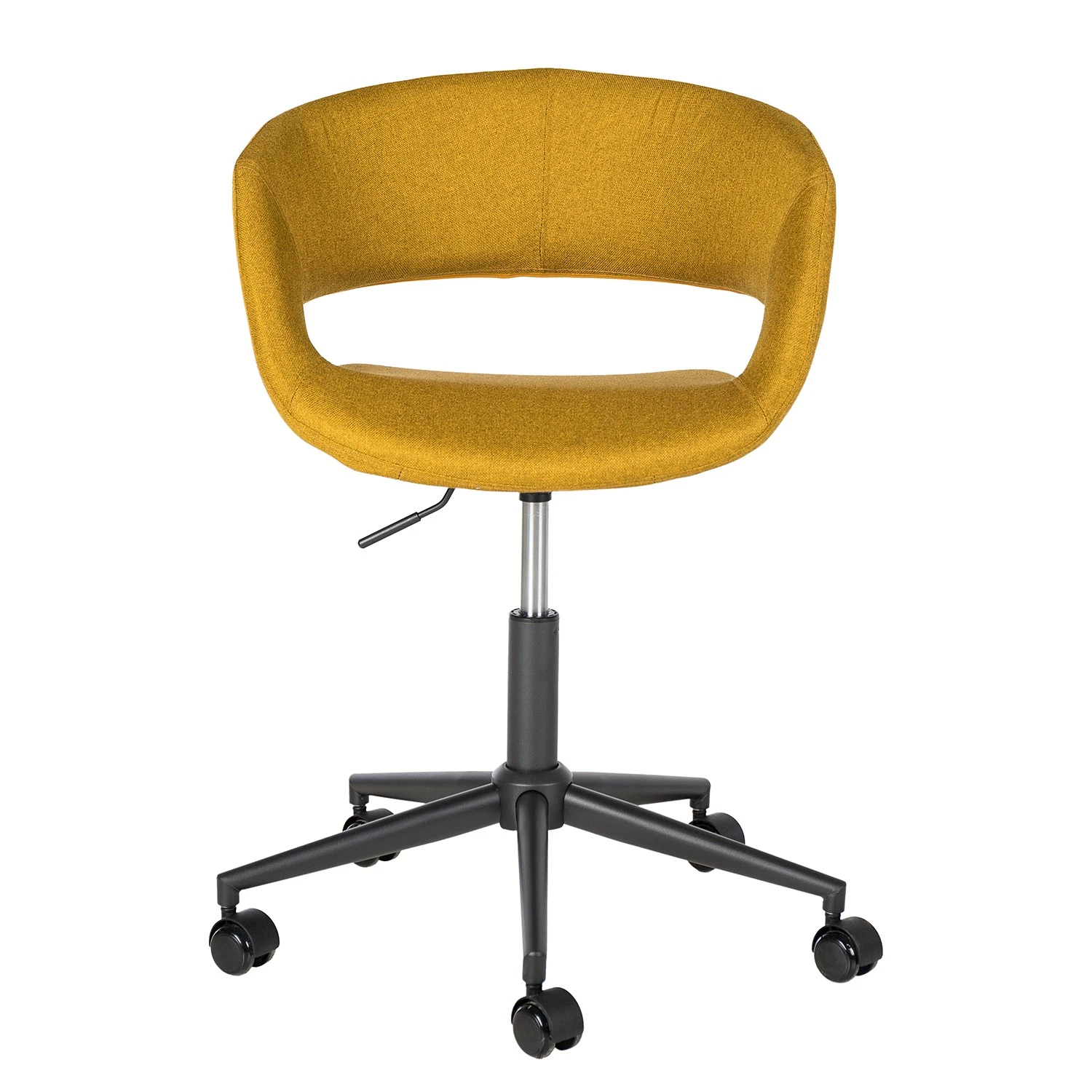 Mørteens Chaise de bureau Buggio - Tissu Cors: Jaune curry - Noir 5 Mørteens Chaise de bureau Buggio - Tissu Cors: Jaune curry - Noir – Image 3