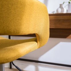 Mørteens Chaise de bureau Buggio - Tissu Cors: Jaune curry - Noir 28 Mørteens Chaise de bureau Buggio - Tissu Cors: Jaune curry - Noir -Chaises Soldes 1000277872 220520 030 DETAILS P000000001000277872