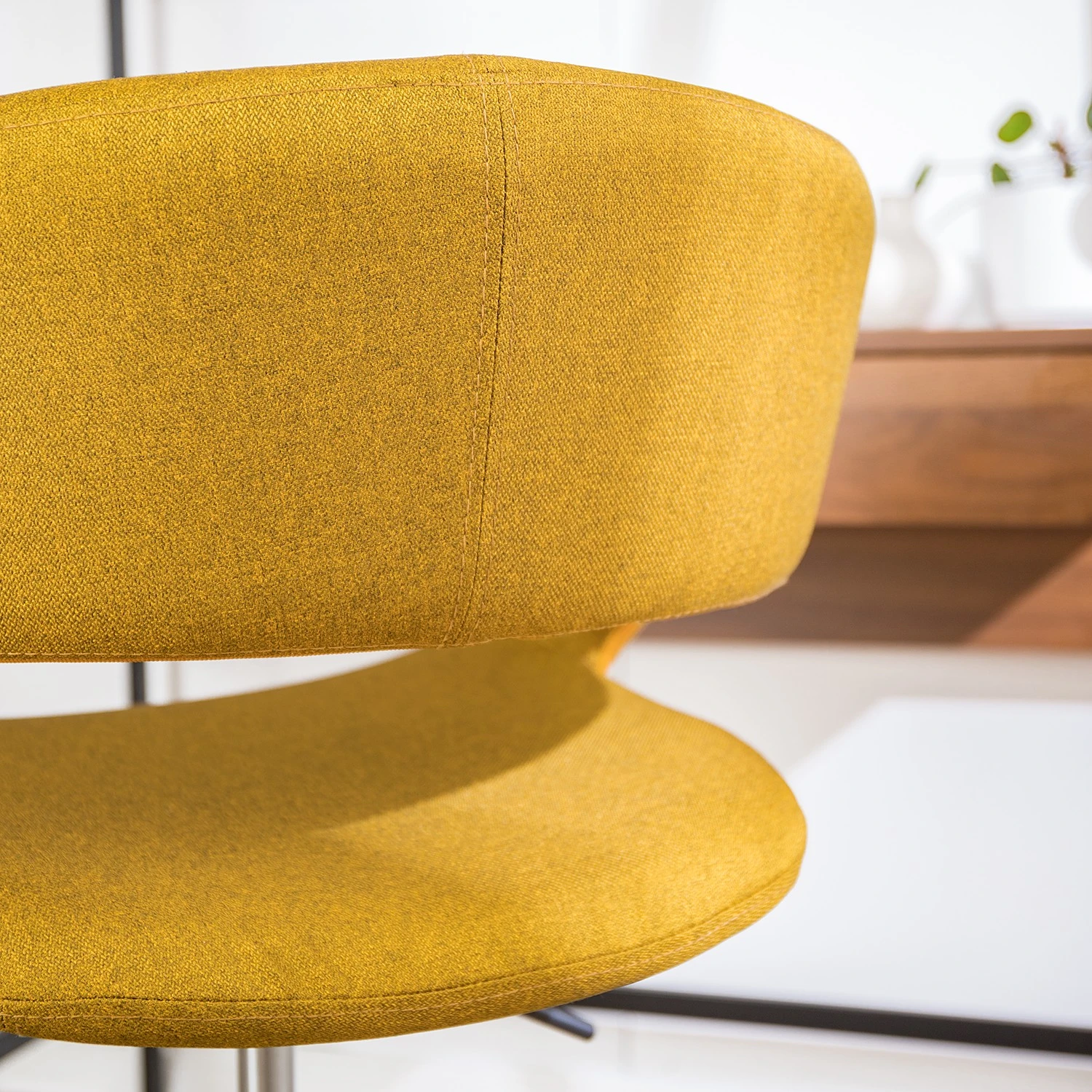 Mørteens Chaise de bureau Buggio - Tissu Cors: Jaune curry - Noir 15 Mørteens Chaise de bureau Buggio - Tissu Cors: Jaune curry - Noir – Image 13