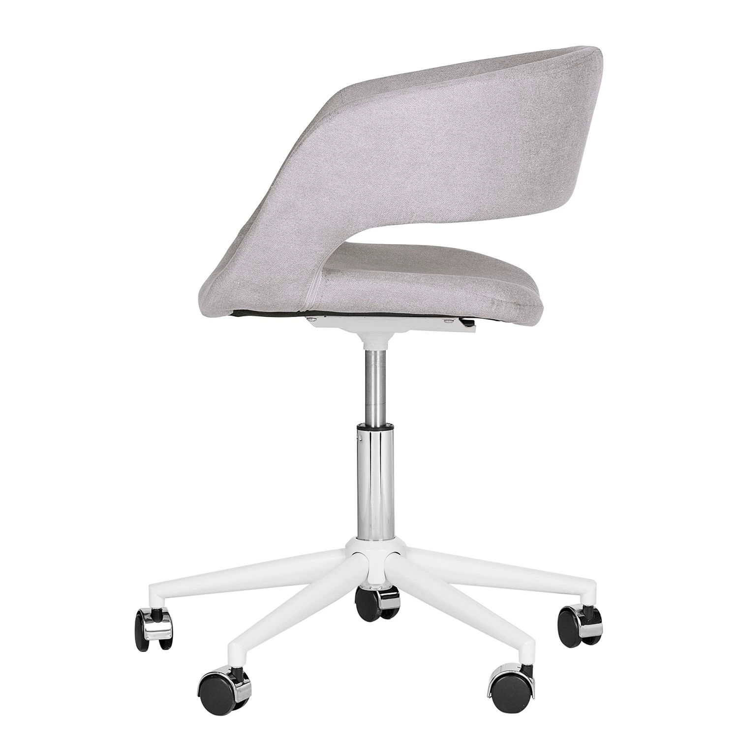 Mørteens Chaise de bureau Buggio II - Gris lumineux - Blanc 5 Mørteens Chaise de bureau Buggio II - Gris lumineux - Blanc – Image 3