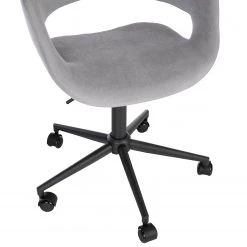 Mørteens Chaise de bureau Buggio II - Gris lumineux - Noir -Chaises Soldes 1000277877 220330 034 DETAILS P000000001000277877