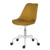 Mørteens Chaise pivotante Aledas - Tissu Cors: Jaune curry - Blanc -Chaises Soldes 1000277880 220330 010 IMAGE P000000001000277880