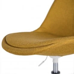 Mørteens Chaise pivotante Aledas - Tissu Cors: Jaune curry - Blanc -Chaises Soldes 1000277880 220330 090 DETAILS P000000001000277880