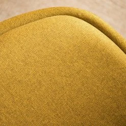 Mørteens Chaise pivotante Aledas - Tissu Cors: Jaune curry - Blanc -Chaises Soldes 1000277880 220524 033 DETAILS P000000001000277880