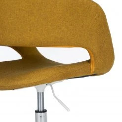 Mørteens Chaise de bureau Buggio - Tissu Cors: Jaune curry - Blanc -Chaises Soldes 1000277884 220330 034 DETAILS P000000001000277884