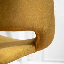 Mørteens Chaise de bureau Buggio - Tissu Cors: Jaune curry - Blanc -Chaises Soldes 1000277884 220330 038 DETAILS P000000001000277884