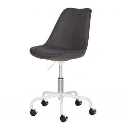 Mørteens Chaise pivotante Aledas II - Gris foncé - Blanc