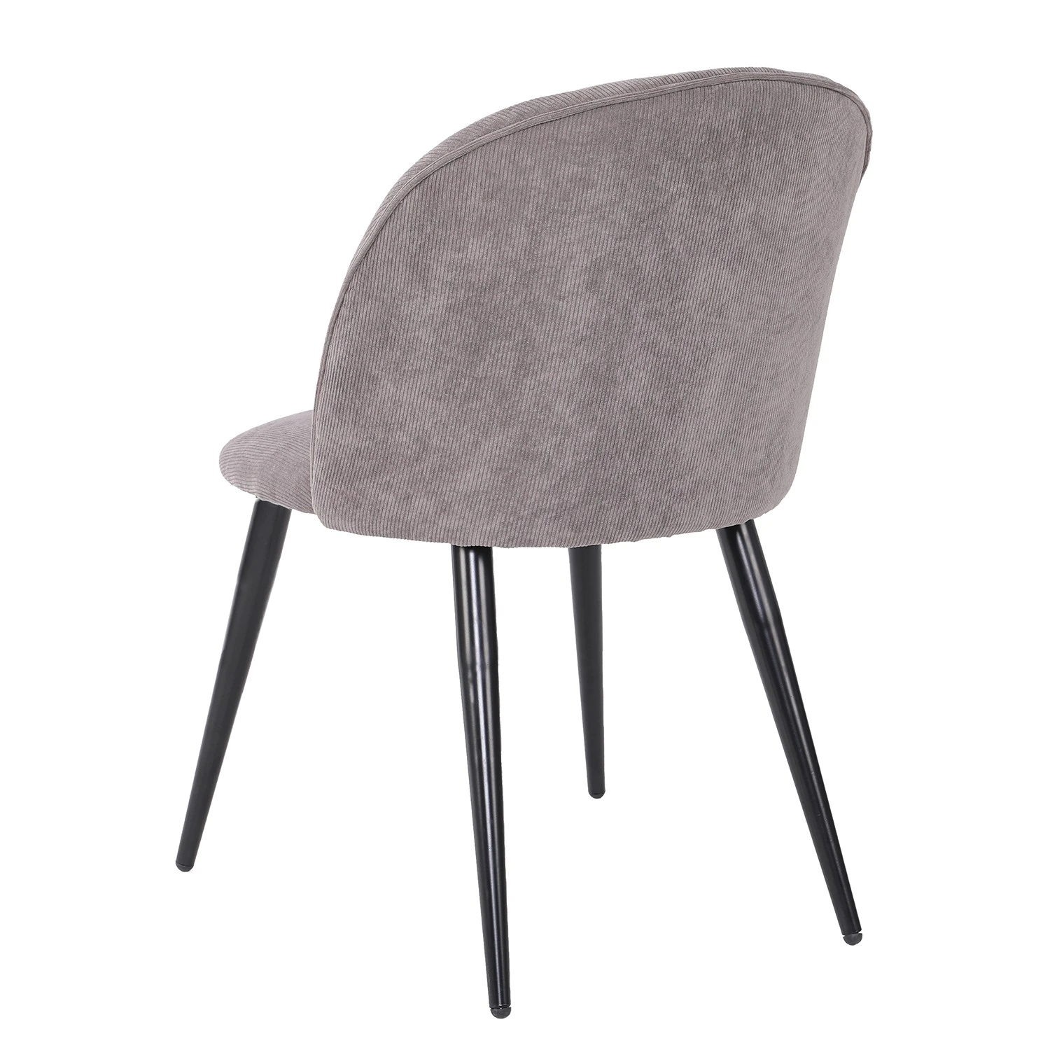 Chaises capitonnées Finnea (lot de 2) - Gris 6 Chaises capitonnées Finnea (lot de 2) - Gris – Image 4