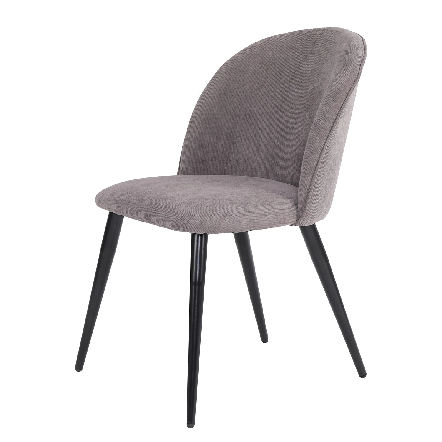 Chaises capitonnées Finnea (lot de 2) - Gris 8 Chaises capitonnées Finnea (lot de 2) - Gris – Image 6
