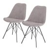 Loftscape Chaises capitonnées Flekke II (lot de 2) - gris 1 Loftscape Chaises capitonnées Flekke II (lot de 2) - gris -Chaises Soldes 1000281520 220104 150651000011 IMAGE P000000001000281520