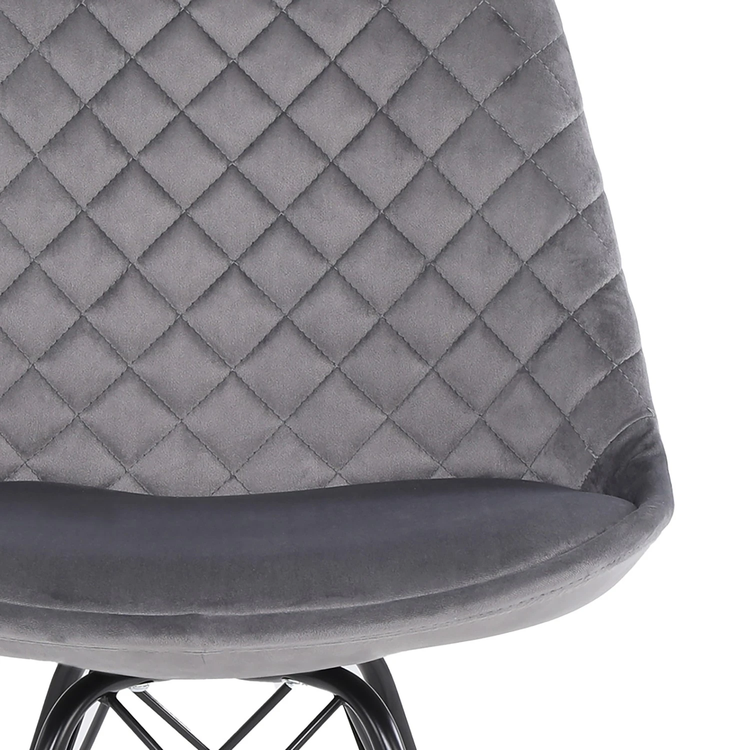 Loftscape Chaises capitonnées Flekke I (lot de 2) - Gris 10 Loftscape Chaises capitonnées Flekke I (lot de 2) - Gris – Image 8