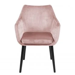 Mørteens Chaises à accoudoirs Nicholas V - Velours Kemi: Rose vieilli - Lot de 2 -Chaises Soldes 1000281666 210819 09153600015 DETAILS P000000001000281666