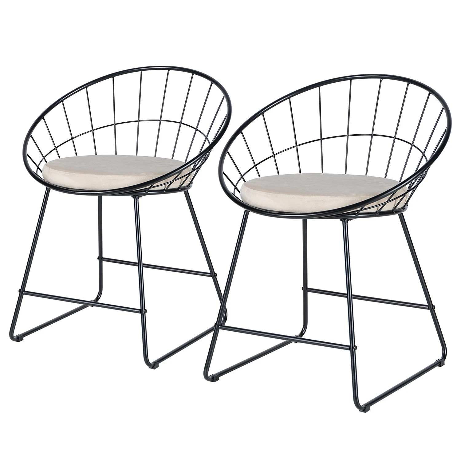 Ars manufacti Chaises Ceza (lot de 2) - Beige / Noir 3 Ars manufacti Chaises Ceza (lot de 2) - Beige / Noir
