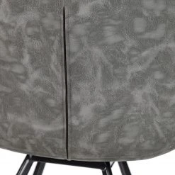Ars manufacti Chaise à accoudoirs Cielo - Imitation cuir / Acier - Gris vintage / Noir -Chaises Soldes 1000281736 220920 090 DETAILS P000000001000281736