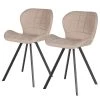 Ars manufacti Chaises Elina (lot de 2) - Cappuccino -Chaises Soldes 1000281740 220920 010 IMAGE P000000001000281740