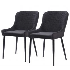 Ars manufacti Chaises Dorio (lot de 2) - Noir