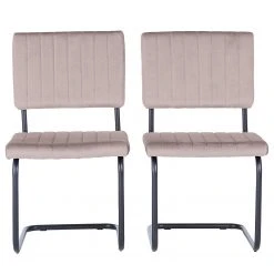 Jack & Alice Chaises cantilever Fillan (lot de 2) - Beige clair -Chaises Soldes 1000281753 220615 040 DETAILS P000000001000281753